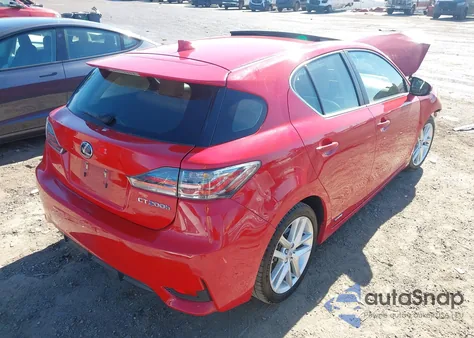 2014 Lexus Ct 200H из США, поврежденный, VIN JTHKD5BH6E2185761